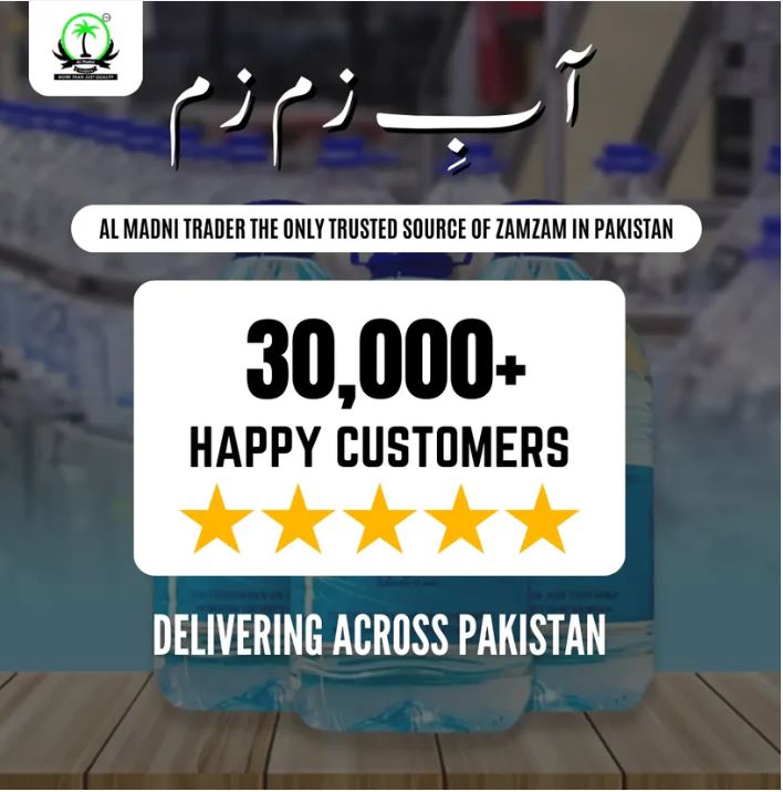 Aab-e-Zamzam (5 liter) Bottle| 100% pure & original packaging
